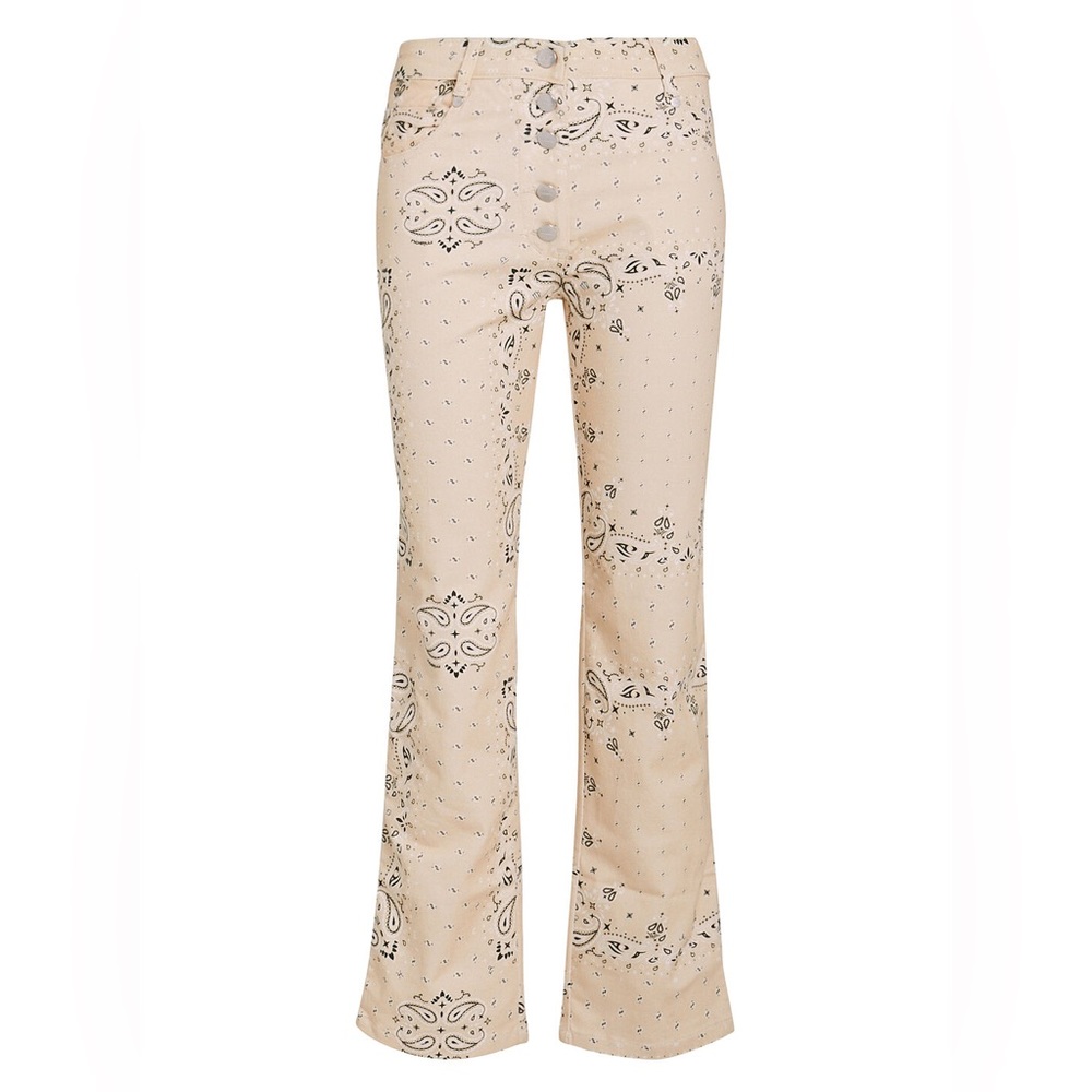 Miaou Lex Bandana Print cropped pants